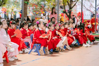 🌸 HỘI XUÂN RỘN RÀNG – NIỀM VUI NGẬP TRÀN TẠI TRƯỜNG MẦM NON XUÂN KIÊN 🌸